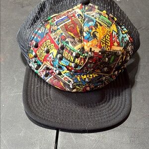 Men’s Marvel Comic Book Print Cap